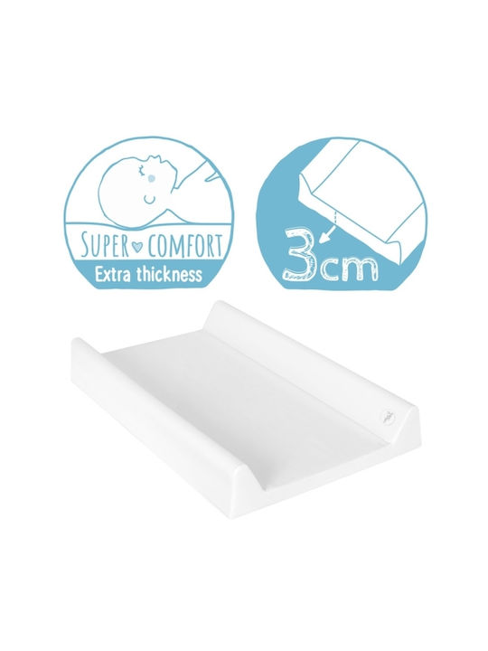 Ceba Baby Soft Baby Changing Pad made of Plastic White 50x70cm