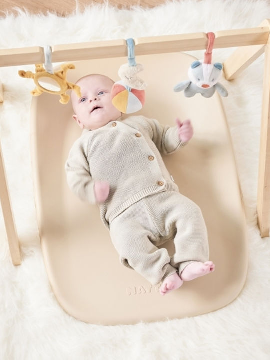Nattou Soft Changing Pad made of Plastic Beige 50x70cm