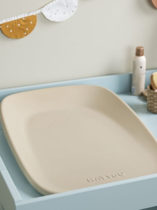 Nattou Soft Changing Pad made of Plastic Beige 50x70cm