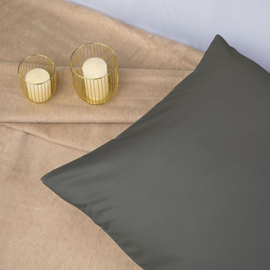 Darymex Μαξιλαροθήκη Dark Gray 50x70εκ.