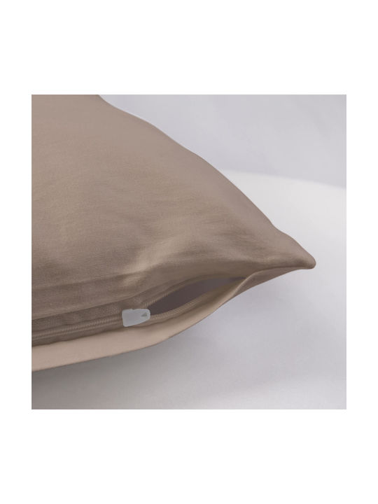 Darymex Μαξιλαροθήκη Dark Beige 50x80εκ.