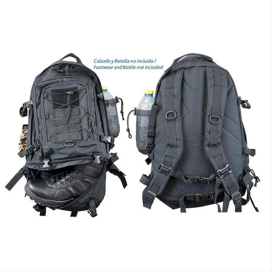 Albainox Laser Molle Military Backpack Backpack Black 30lt