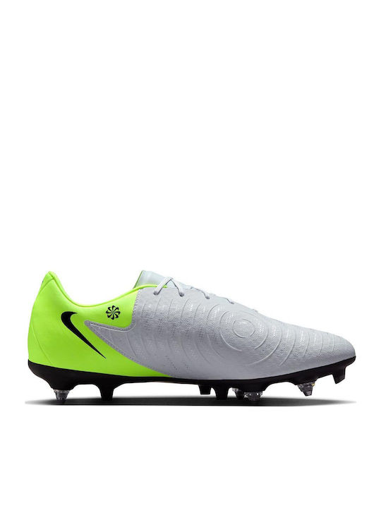 Nike Phantom GX 2 Academy Ποδοσφαιρικά Παπούτσια με Τάπες SG-Pro Ασημί