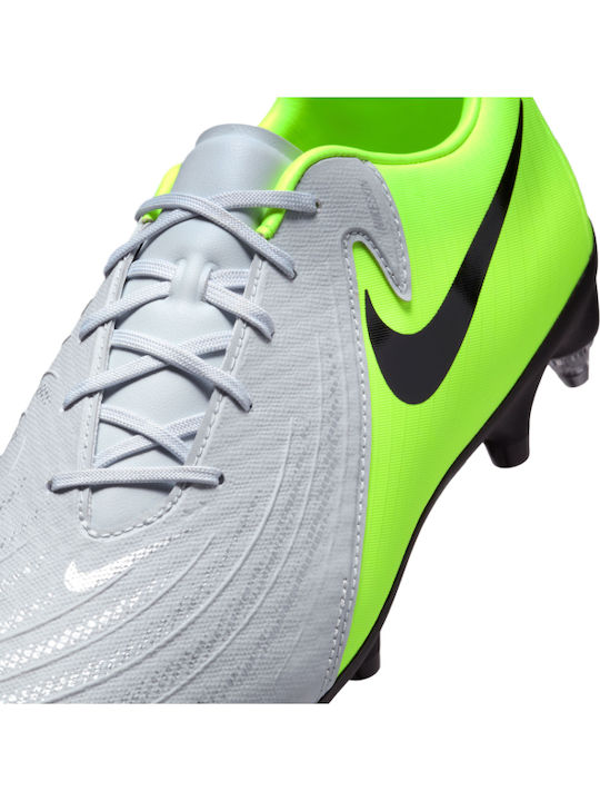 Nike Phantom GX 2 Academy Ποδοσφαιρικά Παπούτσια με Τάπες SG-Pro Ασημί