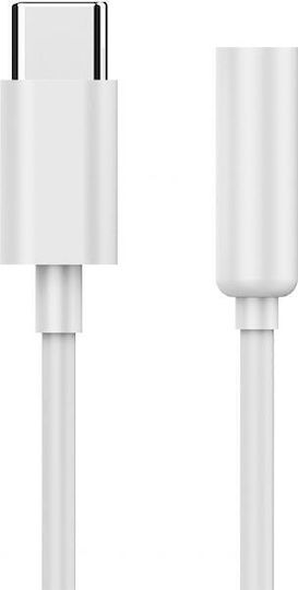 Gembird Μετατροπέας USB-C female σε 3.5mm female Λευκό 1τμχ A-CM-3.5F-01