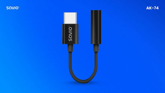 Savio Μετατροπέας USB-C male σε 3.5mm female