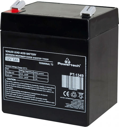 Powertech Μπαταρία UPS με Χωρητικότητα 5Ah και Τάση 12V PT-1349 1τμχ