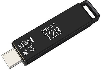 PNY 128GB USB 2.0 Стик с връзка USB-C Черен