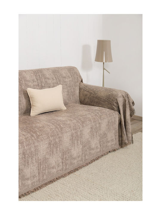 Naf Naf Vintage 2000 Ριχτάρι Διθέσιου Καναπέ Chenille 180x250εκ. Μπεζ