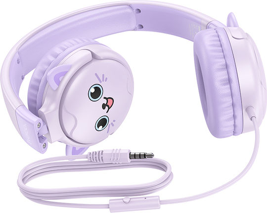 Hoco W61 Cu fir Pentru copii On Ear Căști Violet