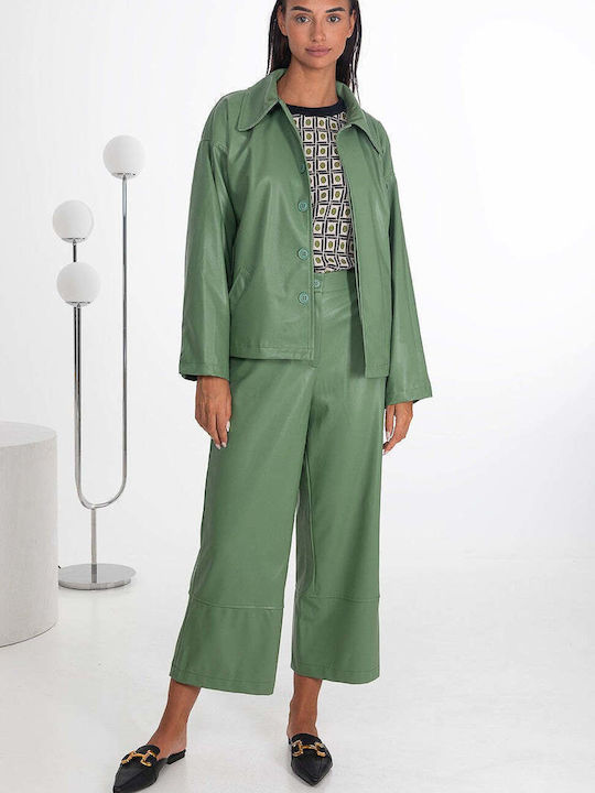 Kurze Damenjacke Für Frühling - Herbst Mint