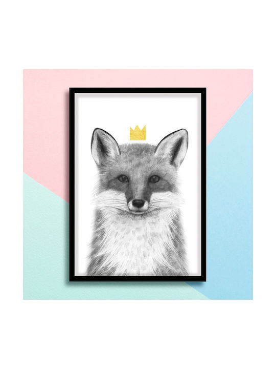 Παιδικό Κάδρο Queen Fox 30x40εκ.