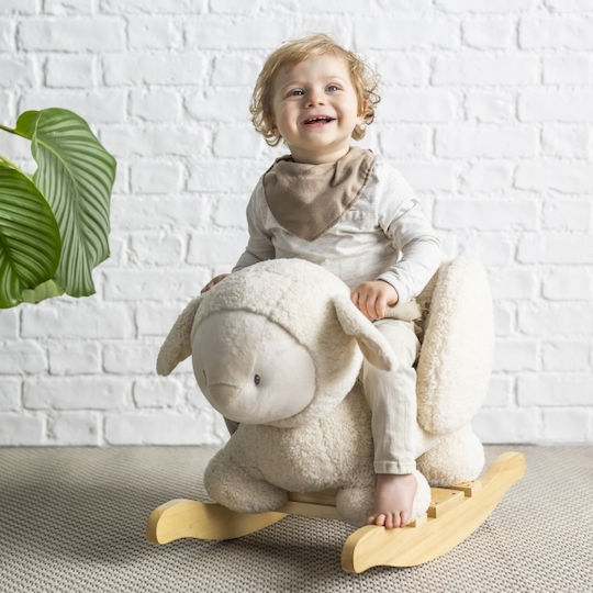 Nattou Teddy Schaukelspielzeug Lamm für 18++ Monate Beige