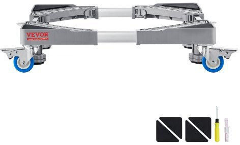Vevor WGC1725INCHPX7LJ7V0 Adjustable Base For Washer/Dryer made of Plastic with Wheels 1pcs