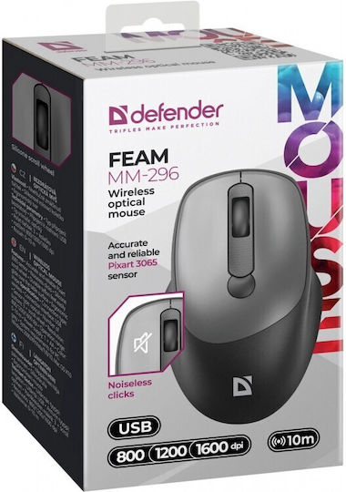 Defender Ασύρματο Ποντίκι Γκρι