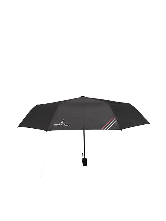 Nautica Windproof Automatic Umbrella Compact Black