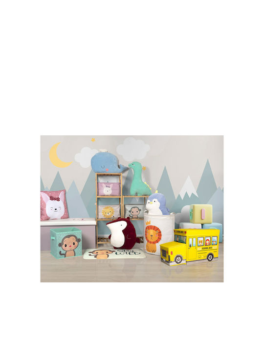General Trade Children's Storage Box made of Fabric Blue 55x25x30cm 1pcs