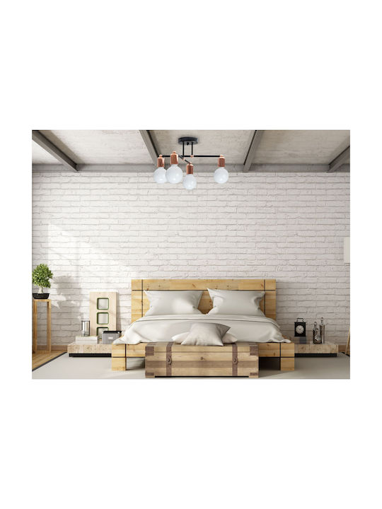 Toolight Deckenleuchte Rose Gold