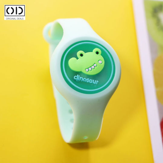 Round Εντομοαπωθητικό Βραχιόλι για Παιδιά Green Crocodile