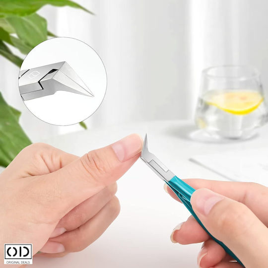 Cleste Profesional pentru Unghii de la Picioare, Cap de Tăiere Drept la 120 de Grade, Material Premium, Design Manevrabil, Ușor de Folosit, Dimensiune 10 X 6.5 Cm, Turcoaz, Oferte Originale