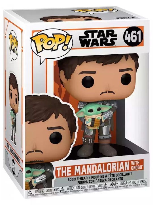 Funko Pop! Movies: The Mandalorian with Grogu Bobble-Head