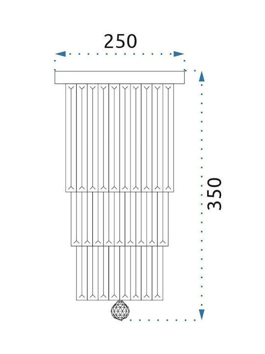 Toolight Candelabru cu Cristale OSW-05038