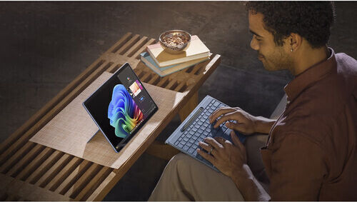 Microsoft Surface Pro Flex w/ Slim Pen Kabellos Bluetooth Tastatur mit Touchpad Englisch US Bright Sapphire