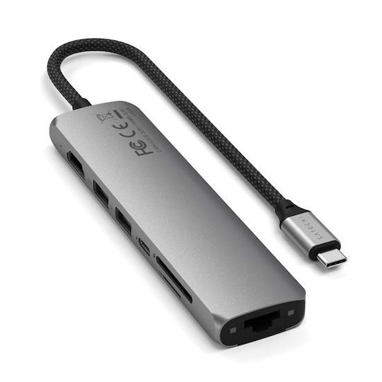 Satechi USB-C Stație de andocare cu HDMI 4K PD Ethernet Gri (ST-P7SM)