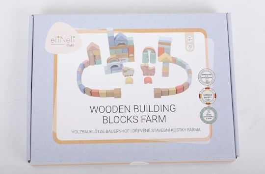 Eli Neli Educational Blocks made of Wood 70pcs