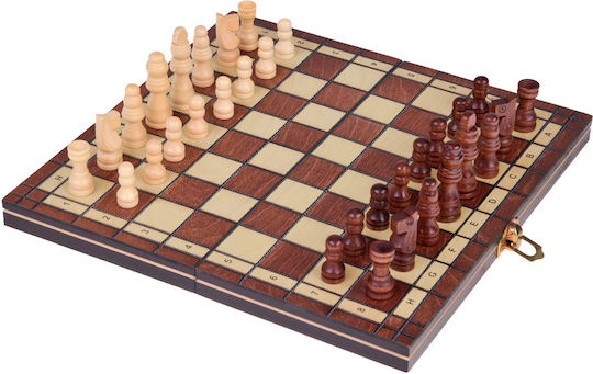 Jokomisiada Set 3in1 Σετ Ξύλινα Πούλια & Ζάρια για Τάβλι 2cm 16τμχ