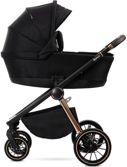 Lorelli Bianca Verstellbar 3 in 1 Baby Kinderwagen Geeignet für Neugeborene Schwarz