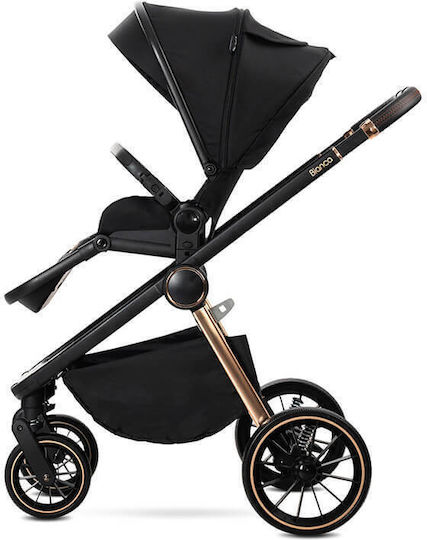 Lorelli Bianca Verstellbar 3 in 1 Baby Kinderwagen Geeignet für Neugeborene Schwarz