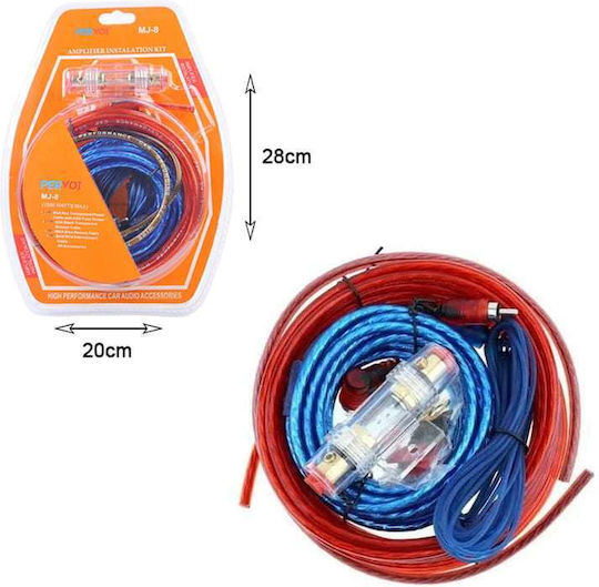 Kit de cabluri pentru amplificator auto Mj-8