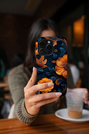 Sonique 3D Flower Series Case for Apple iPhone 13 Mini Orange 01