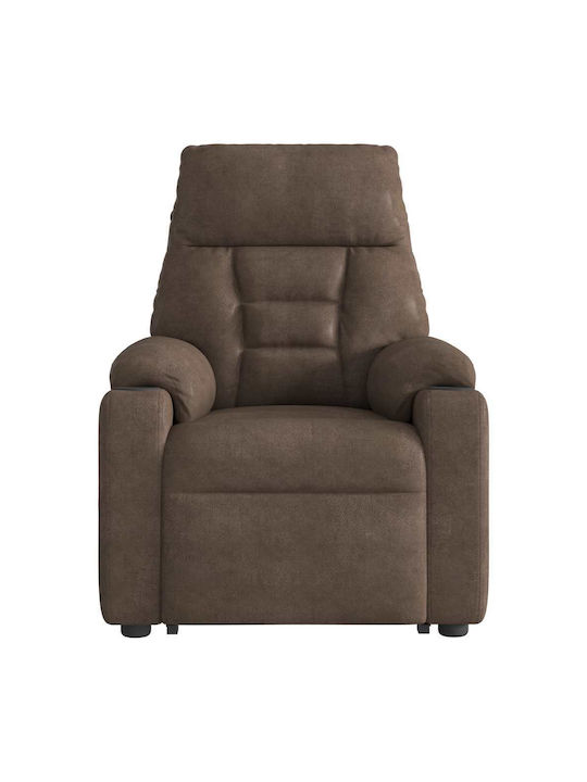 Relaxsessel Friseurwaschbecken mit Fußhocker Braun 72x90x99cm