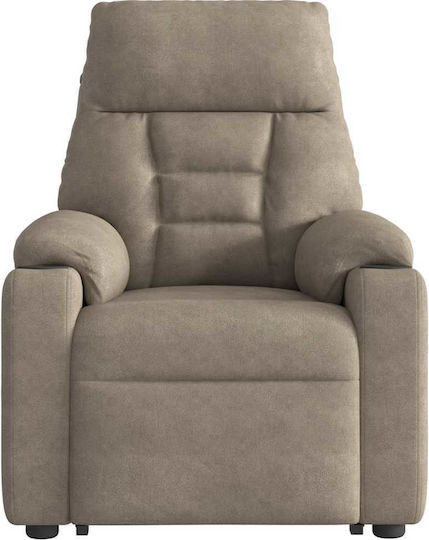 Фотьойл Relax Масаж С поставка за крака Taupe 72x90x99см
