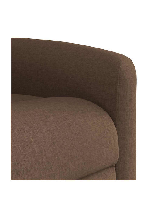 Πολυθρόνα Relax Massage με Υποπόδιο Καφέ 78x95x100cm