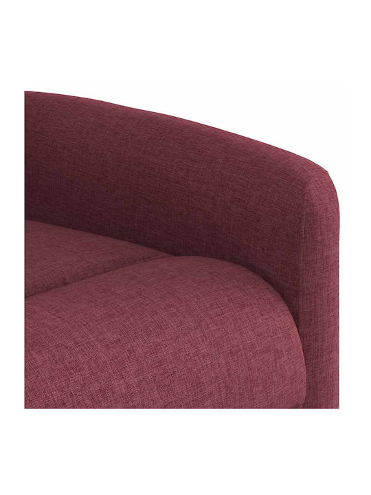 Relaxsessel mit Fußhocker Bordeaux 78x95x100cm