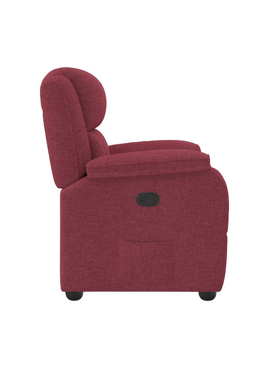 Relaxsessel mit Fußhocker Bordeaux 96x99x102cm