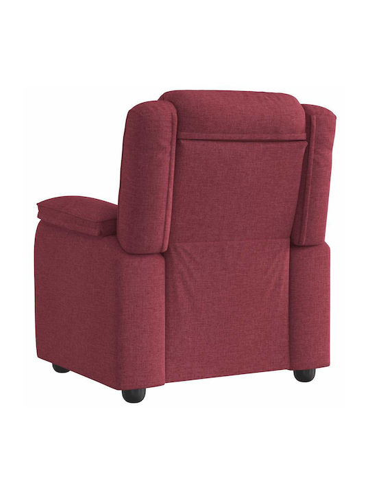 Relaxsessel mit Fußhocker Bordeaux 96x99x102cm