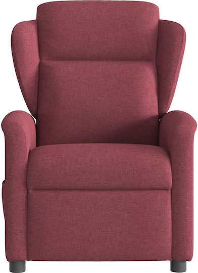 Relaxsessel Friseurwaschbecken mit Fußhocker Bordeaux 78x95x100cm