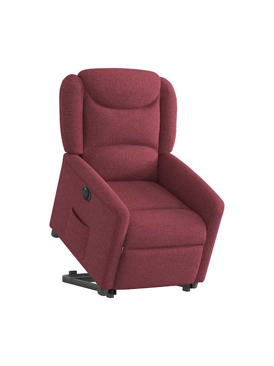 Fotoliu Relax cu Puf Burgundia 78x95x100cm