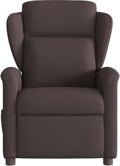 Πολυθρόνα Relax Massage με Υποπόδιο Σκούρο Καφέ 78x95x100cm