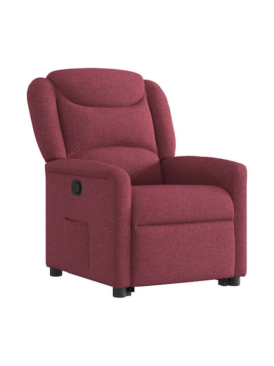 Relaxsessel mit Fußhocker Bordeaux 78x95x100cm