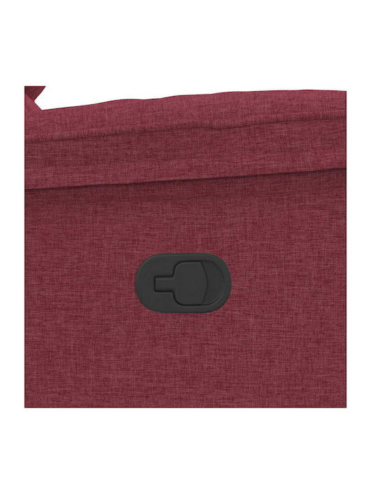 Relaxsessel mit Fußhocker Bordeaux 96x99x102cm
