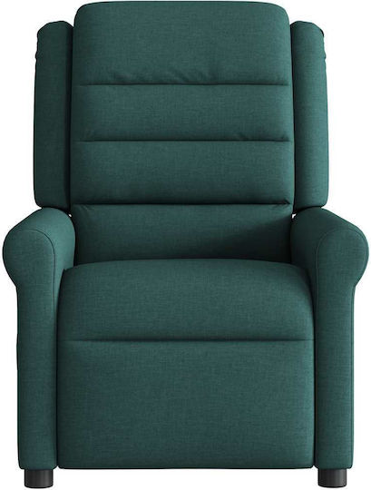 Relax Armchair Massage with Footstool Dark Green 50x59x102.5cm
