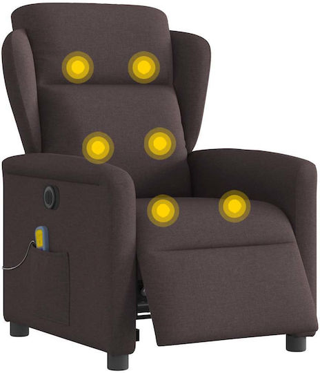 Relaxsessel Friseurwaschbecken mit Fußhocker Dark Brown 78x95x100cm