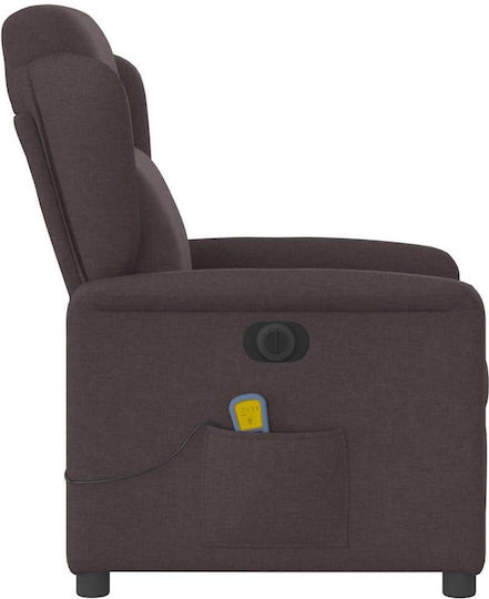Relaxsessel Friseurwaschbecken mit Fußhocker Dark Brown 78x95x100cm