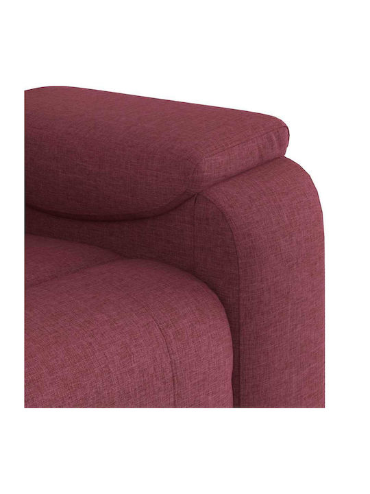 Relax Armchair Massage with Footstool Bordeaux 96x99x102cm