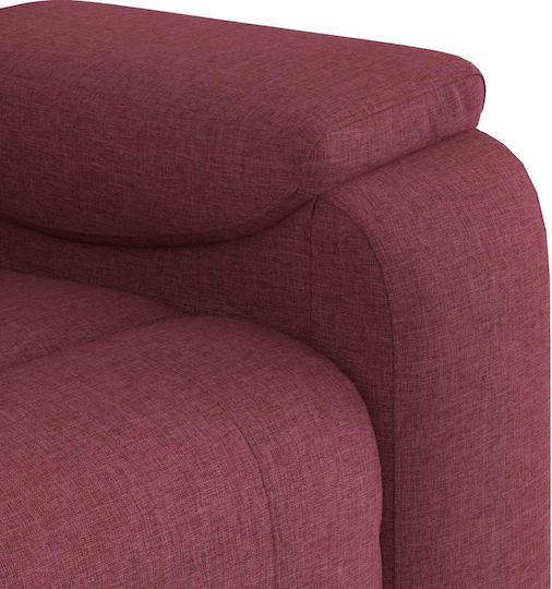 Relaxsessel Friseurwaschbecken mit Fußhocker Bordeaux 96x99x102cm